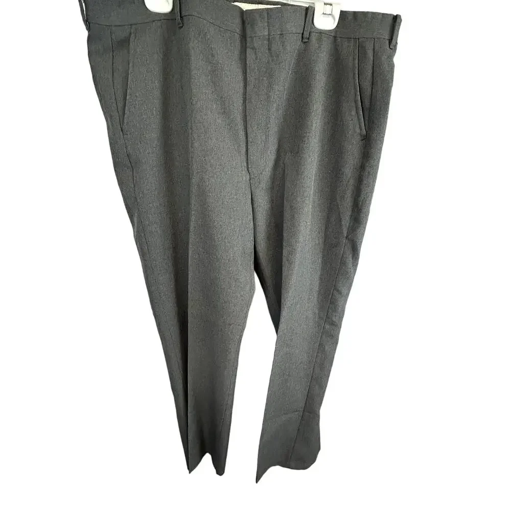 SKU2533 All Seasons Comfort Action Men's Gray Super Stretch Slacks